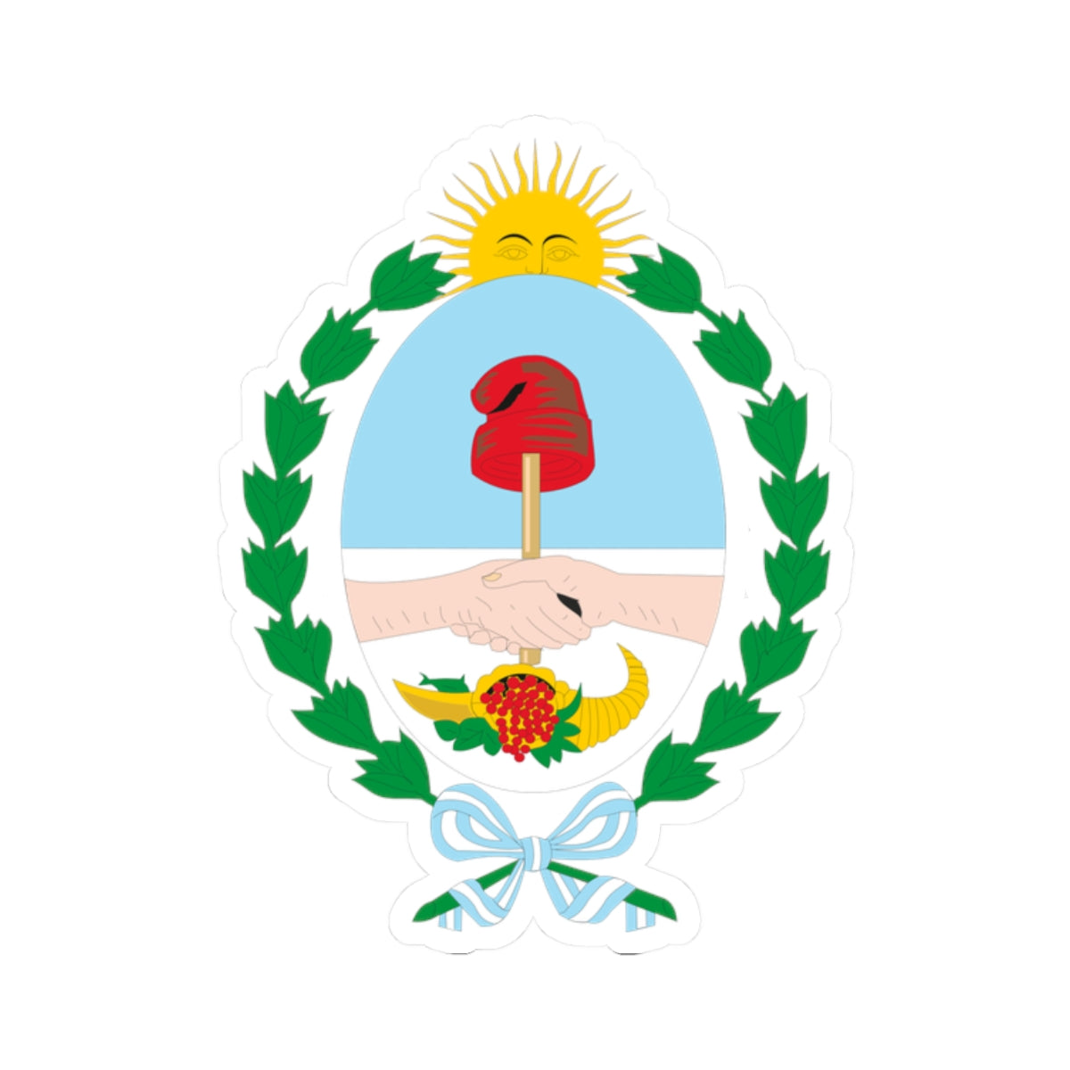 Coat of Arms Mendoza Argentina - STICKER Vinyl Kiss-Cut Decal
