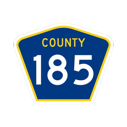 County 185 MN (Minnesota) (Road Sign) STICKER Vinyl Kiss-Cut Decal
