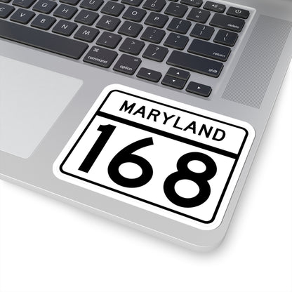 MD Route 168 (Maryland) (Road Sign) STICKER Vinyl Kiss-Cut Decal