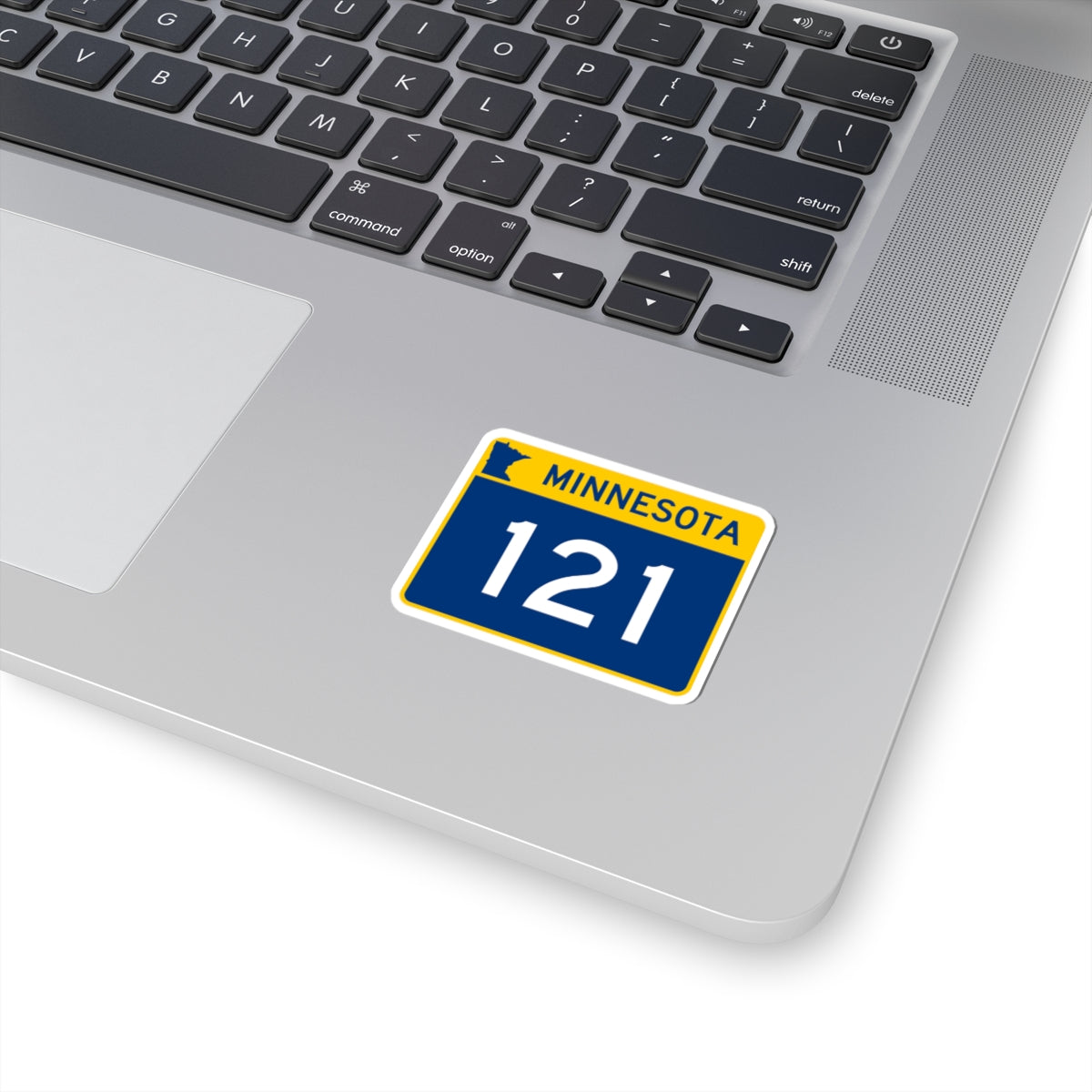 MN-121 wide (Minnesota) (Road Sign) STICKER Vinyl Kiss-Cut Decal