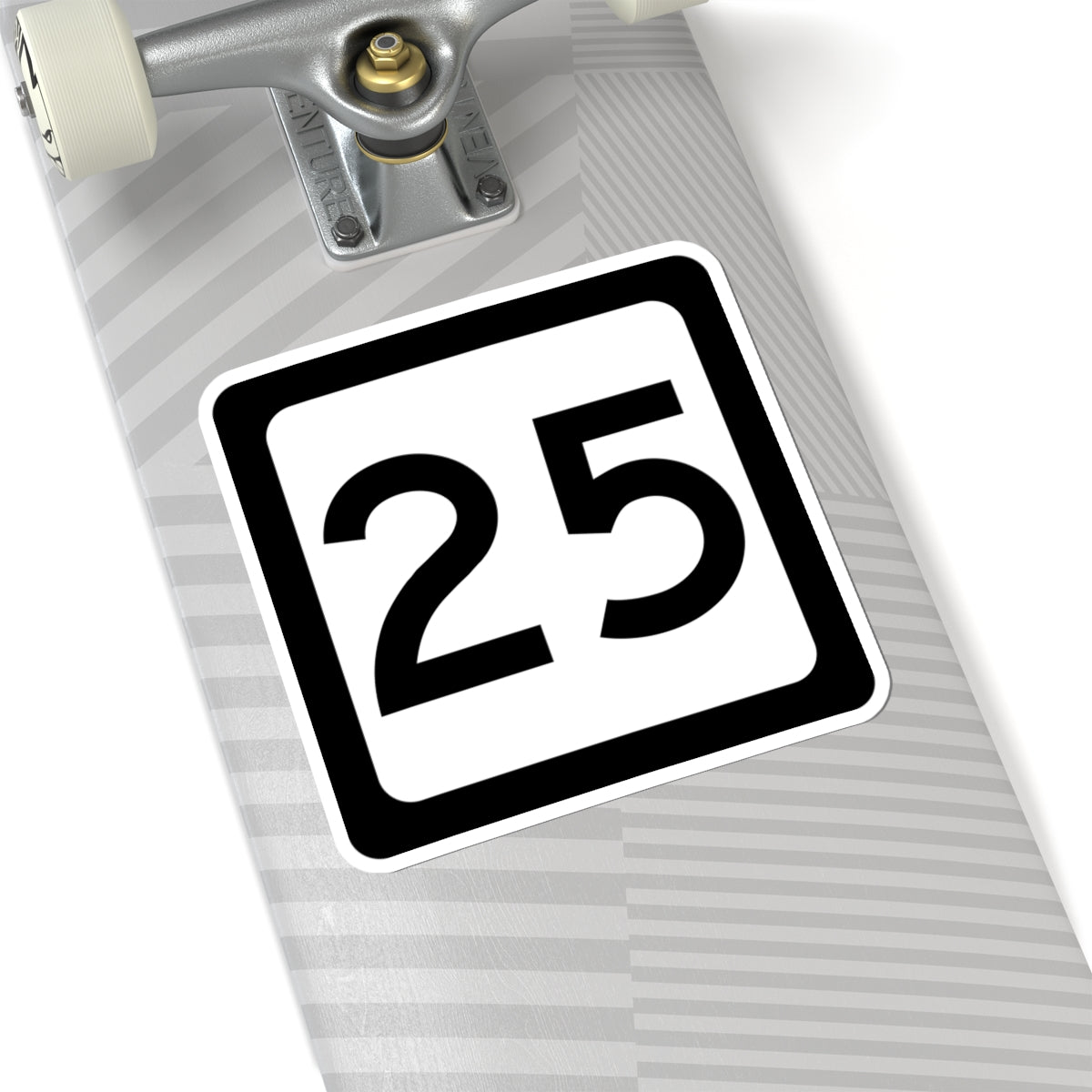 WV-25 (Virginia) (Road Sign) STICKER Vinyl Kiss-Cut Decal