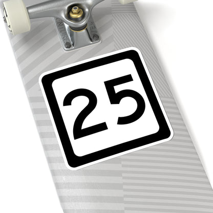 WV-25 (Virginia) (Road Sign) STICKER Vinyl Kiss-Cut Decal