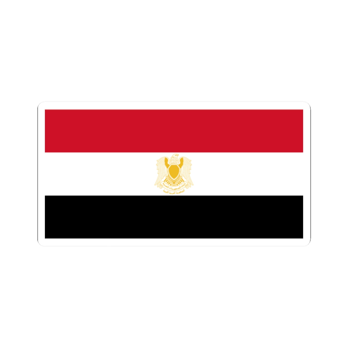 Flag of Libya 1972-1977 1-2 (Libya) STICKER Vinyl Kiss-Cut Decal