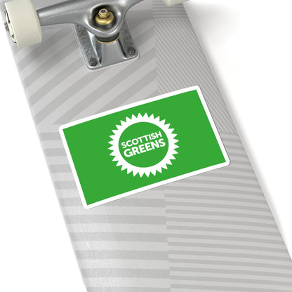 Scottish Greens flag (United Kingdom) STICKER Vinyl Kiss-Cut Decal