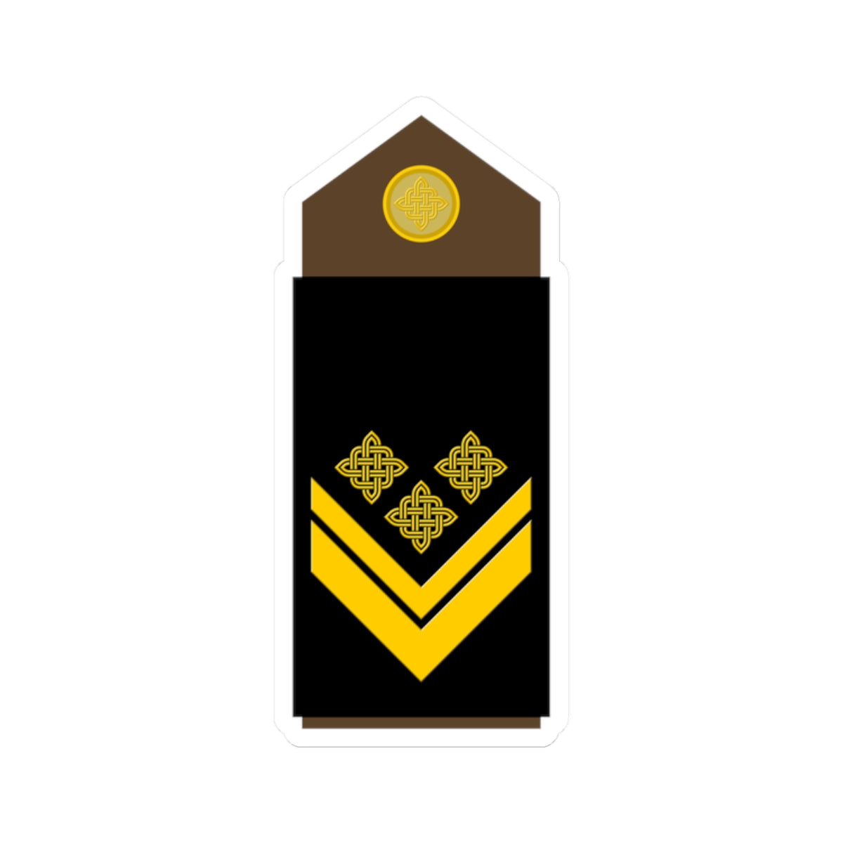 Army HRV OR 09 (Croatia) (Military Rank) STICKER Vinyl Kiss-Cut Decal