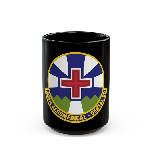 366th Aeromedical Dental Squadron (U.S. Air Force) Black Coffee Mug-15oz-The Sticker Space