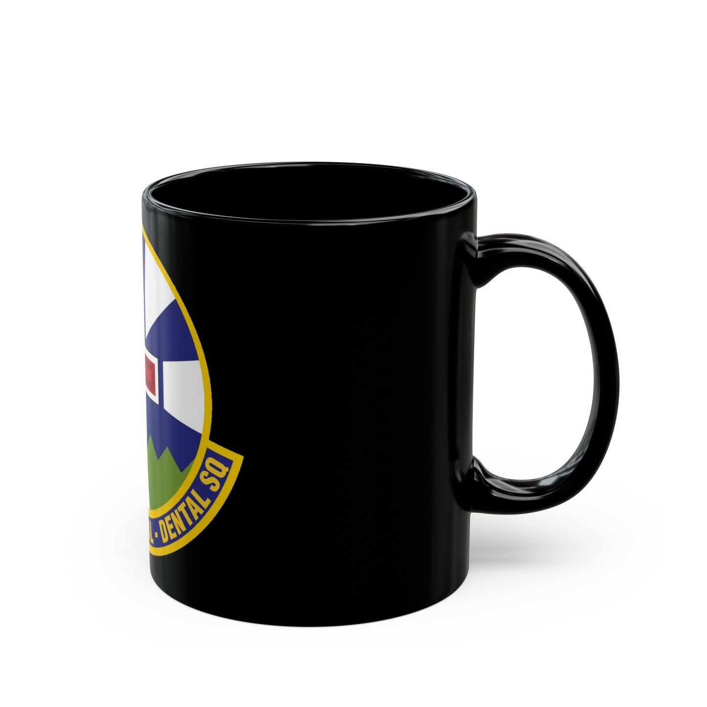 366th Aeromedical Dental Squadron (U.S. Air Force) Black Coffee Mug-The Sticker Space