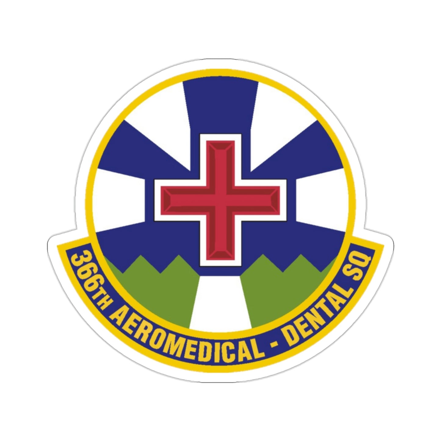 366th Aeromedical Dental Squadron (U.S. Air Force) STICKER Vinyl Die-Cut Decal-2 Inch-The Sticker Space