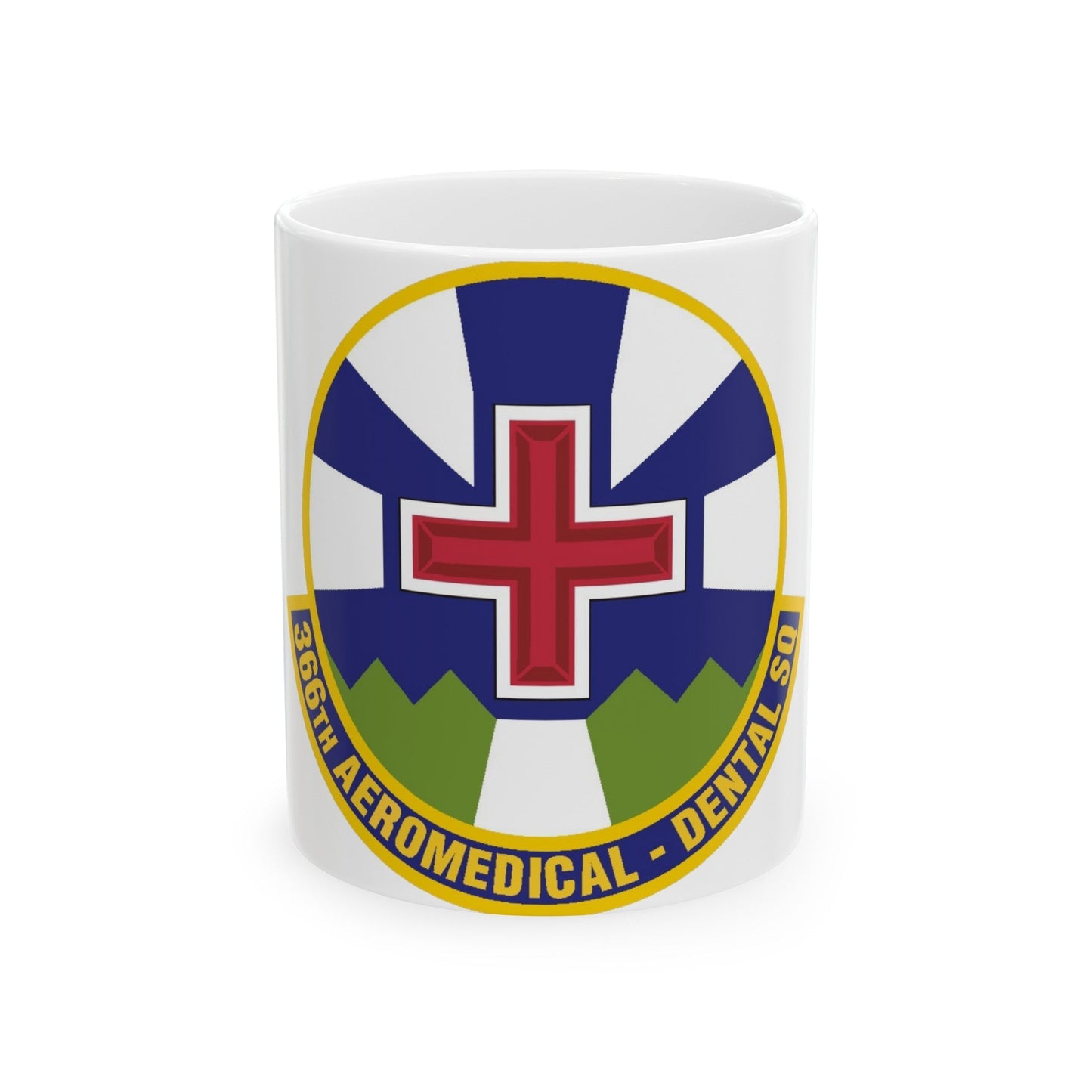 366th Aeromedical Dental Squadron (U.S. Air Force) White Coffee Mug-11oz-The Sticker Space