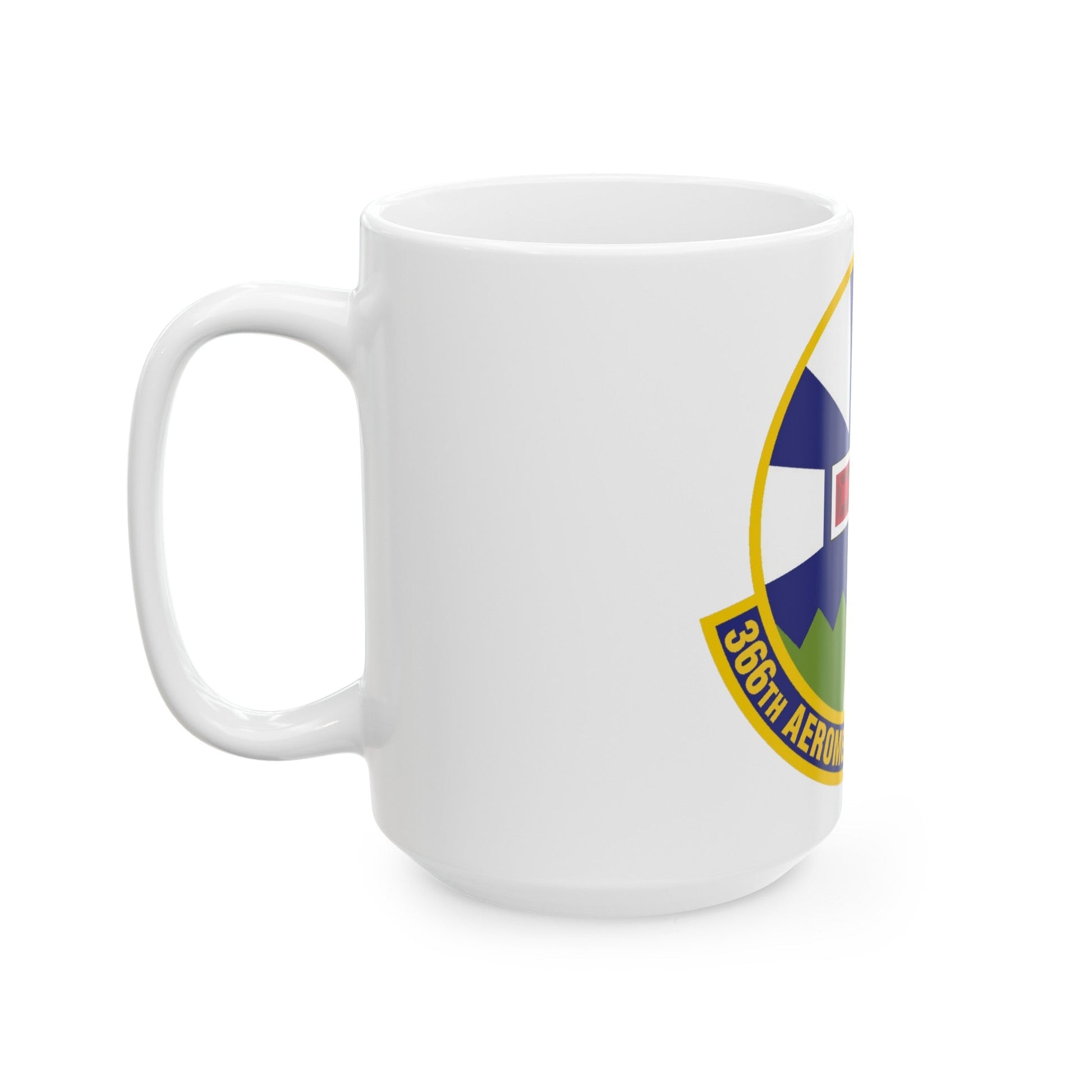 366th Aeromedical Dental Squadron (U.S. Air Force) White Coffee Mug-The Sticker Space