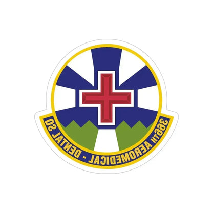 366th Aeromedical Dental Squadron (U.S. Air Force) REVERSE PRINT Transparent Die-Cut STICKER 6 Inch Die-Cut Transparent - The Sticker Space