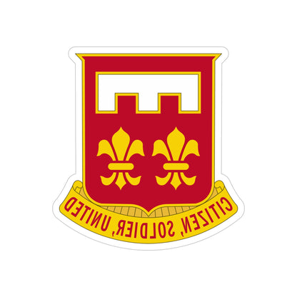 367 Engineer Battalion (U.S. Army) REVERSE PRINT Transparent STICKER-5" × 5"-The Sticker Space