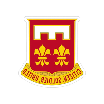 367 Engineer Battalion (U.S. Army) REVERSE PRINT Transparent Die-Cut STICKER - The Sticker Space