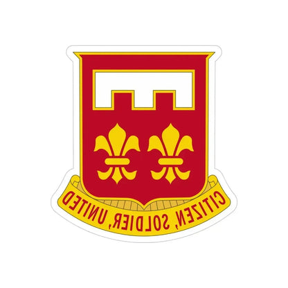 367 Engineer Battalion (U.S. Army) REVERSE PRINT Transparent Die-Cut STICKER - The Sticker Space