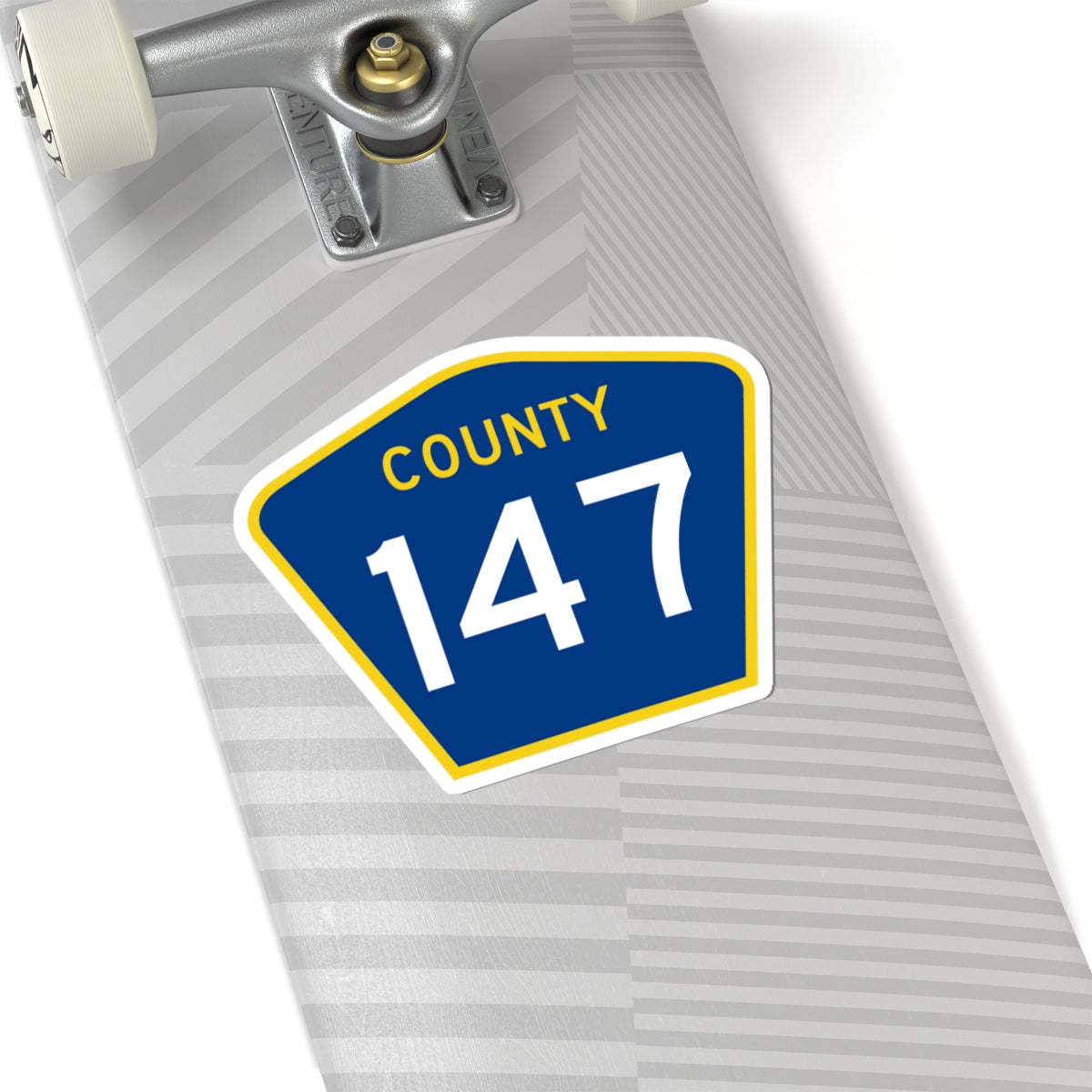 County 147 MN (Minnesota) (Road Sign) STICKER Vinyl Kiss-Cut Decal