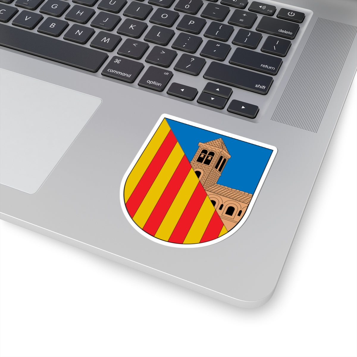 Antic escut municipal de Barruera (Spain) (Coat of Arms) STICKER Vinyl Kiss-Cut Decal