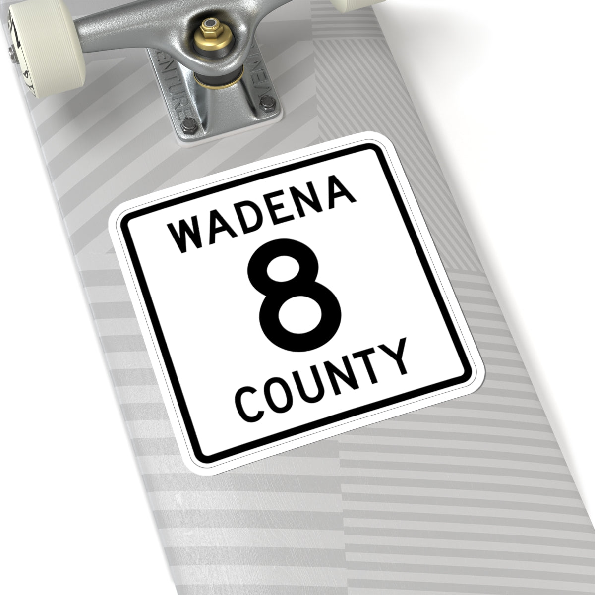 Wadena County 8 MN (Minnesota) (Road Sign) STICKER Vinyl Kiss-Cut Decal