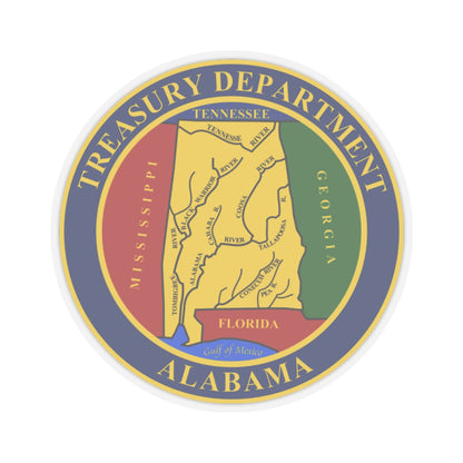 Alabama Treasury Department - STICKER Vinyl Kiss-Cut Decal