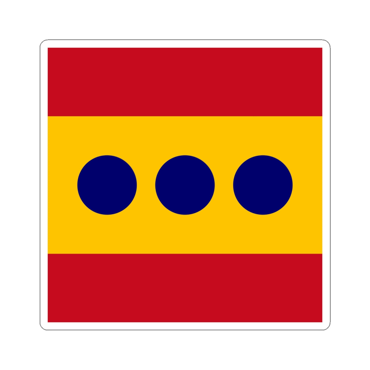 Flag of Admiral Spain (Spain) STICKER Vinyl Kiss-Cut Decal