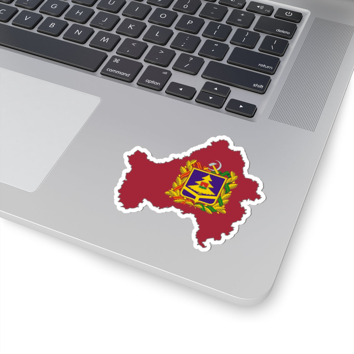 Flag map of Bryansk Oblast (Russia) STICKER Vinyl Kiss-Cut Decal