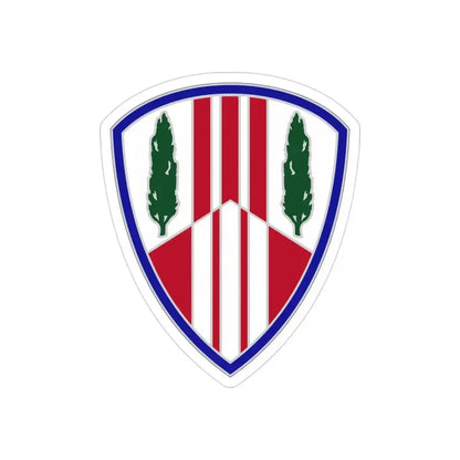 369 Sustainment Brigade (U.S. Army) REVERSE PRINT Transparent Die-Cut STICKER 3 Inch Die-Cut Transparent - The Sticker Space