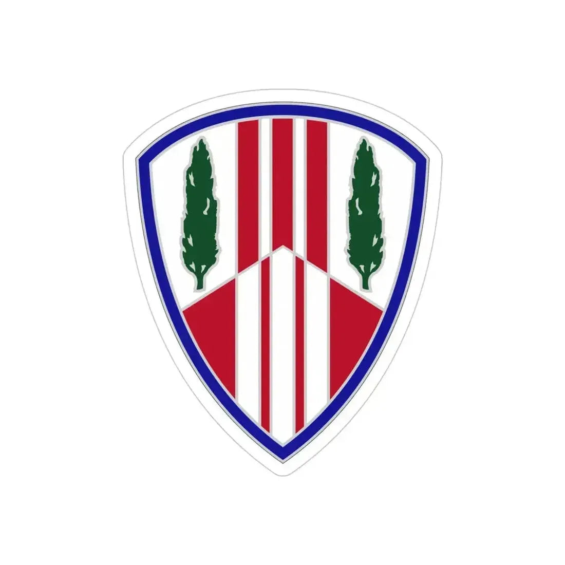 369 Sustainment Brigade (U.S. Army) REVERSE PRINT Transparent Die-Cut STICKER 4 Inch Die-Cut Transparent - The Sticker Space