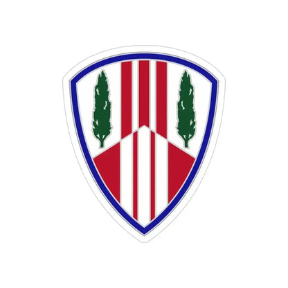 369 Sustainment Brigade (U.S. Army) REVERSE PRINT Transparent Die-Cut STICKER 4 Inch Die-Cut Transparent - The Sticker Space