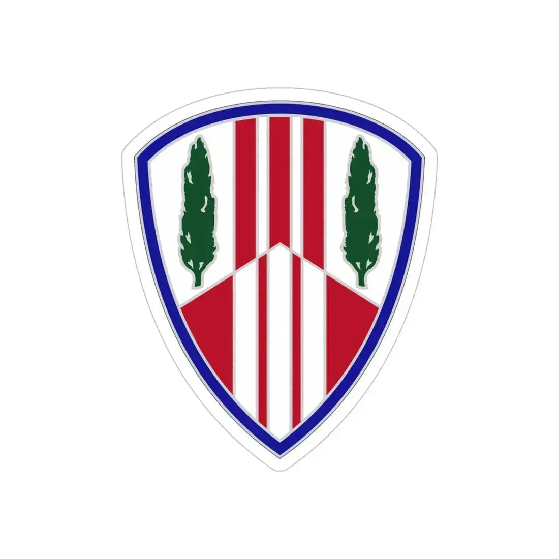 369 Sustainment Brigade (U.S. Army) REVERSE PRINT Transparent Die-Cut STICKER 5 Inch Die-Cut Transparent - The Sticker Space