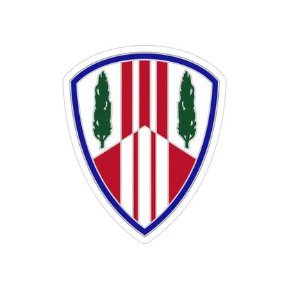 369 Sustainment Brigade (U.S. Army) REVERSE PRINT Transparent Die-Cut STICKER 5 Inch Die-Cut Transparent - The Sticker Space