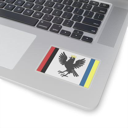 Flag of Ivano Frankivsk Oblast Ukraine - STICKER Vinyl Kiss-Cut Decal