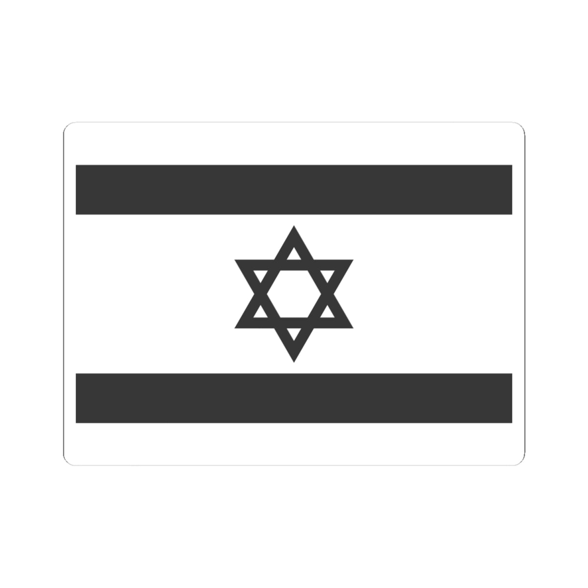 Flag of Israel - White (Israel) STICKER Vinyl Kiss-Cut Decal