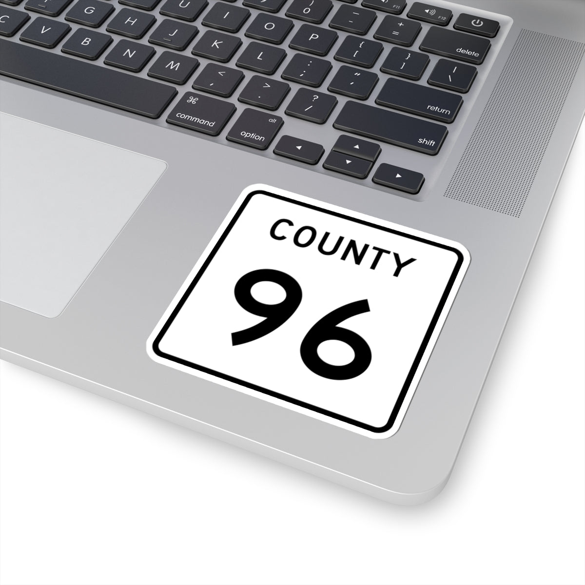 County 96 square (Minnesota) (Road Sign) STICKER Vinyl Kiss-Cut Decal