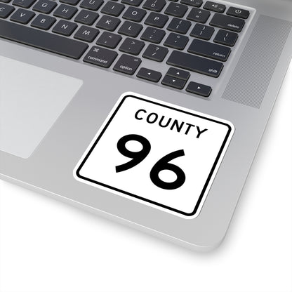 County 96 square (Minnesota) (Road Sign) STICKER Vinyl Kiss-Cut Decal