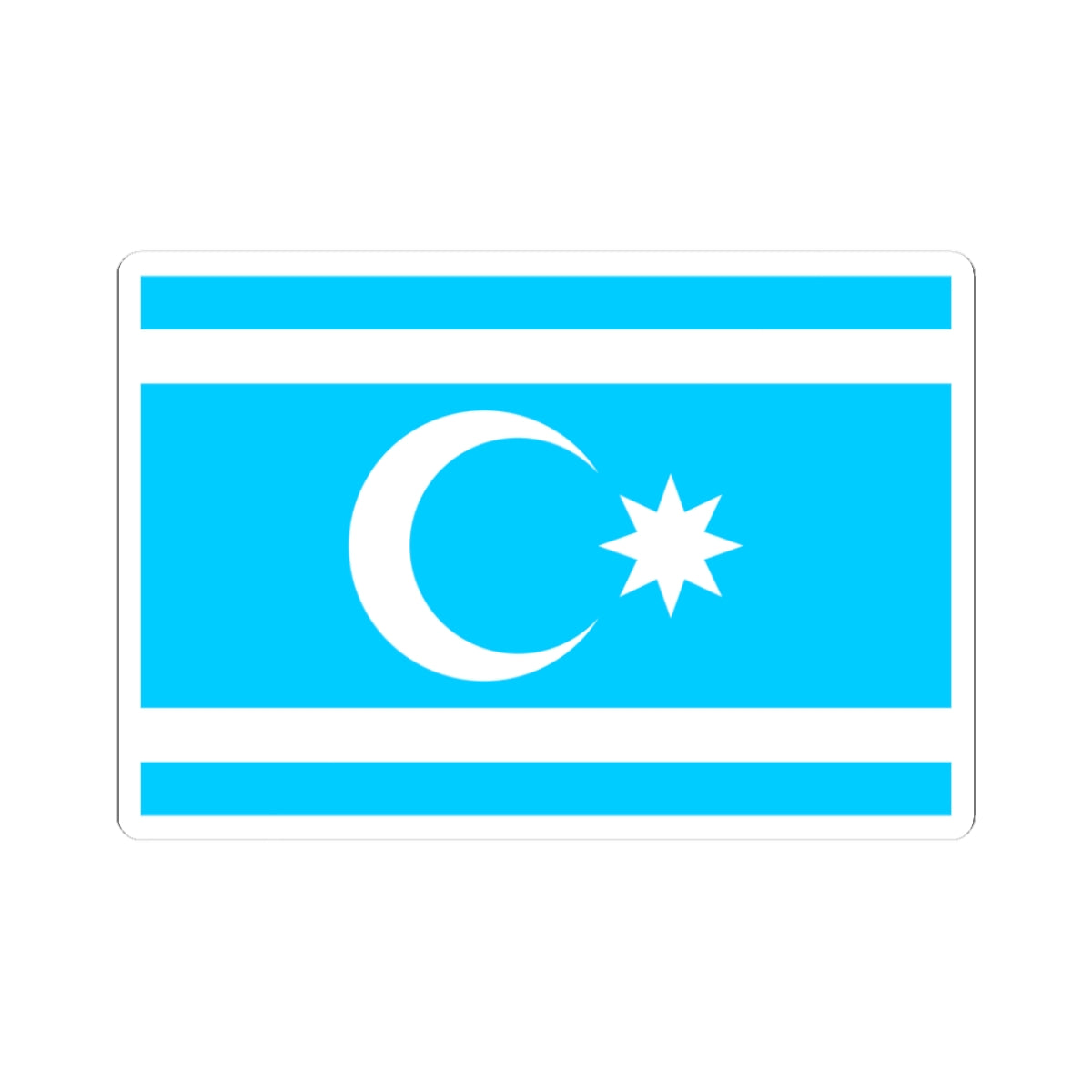 Flag of Iraqi Turkmans (Iraq) STICKER Vinyl Kiss-Cut Decal