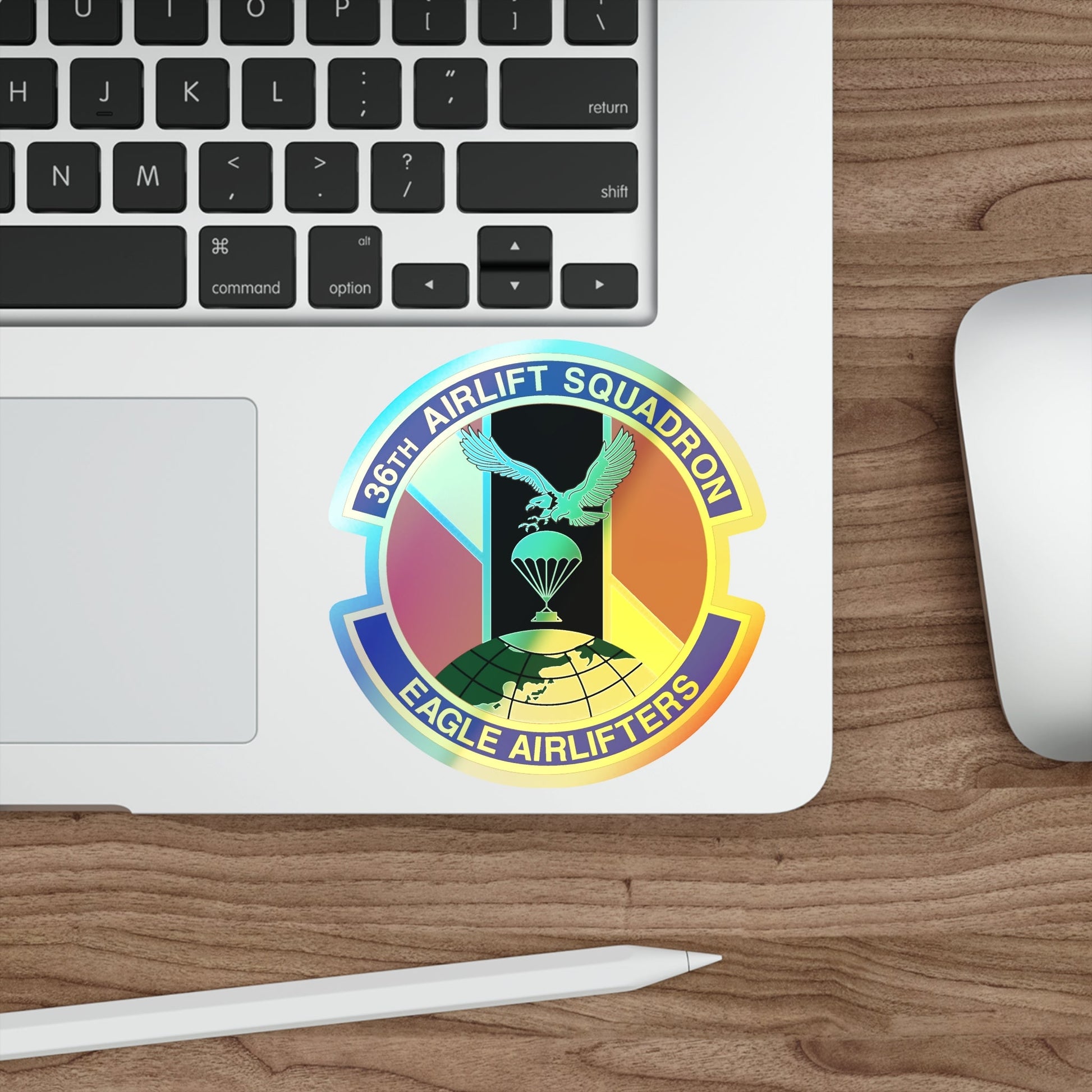 36th Airlift Squadron (U.S. Air Force) Holographic STICKER Die-Cut Vinyl Decal-The Sticker Space