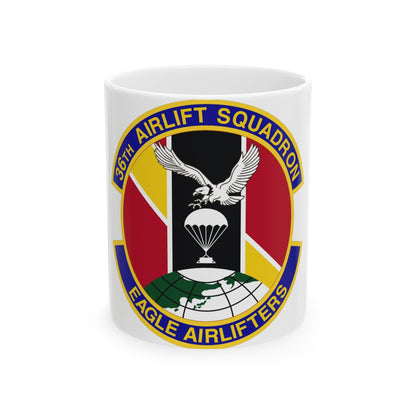 36th Airlift Squadron (U.S. Air Force) White Coffee Mug-11oz-The Sticker Space