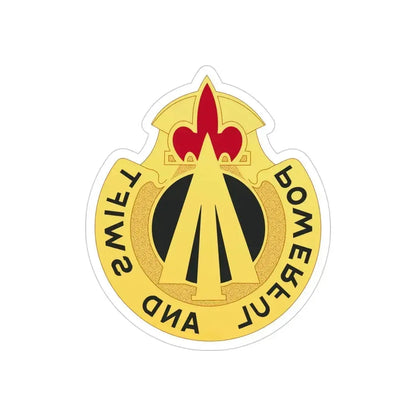 36th Artillery Group (U.S. Army) REVERSE PRINT Transparent Die-Cut STICKER 4 Inch Die-Cut Transparent - The Sticker Space