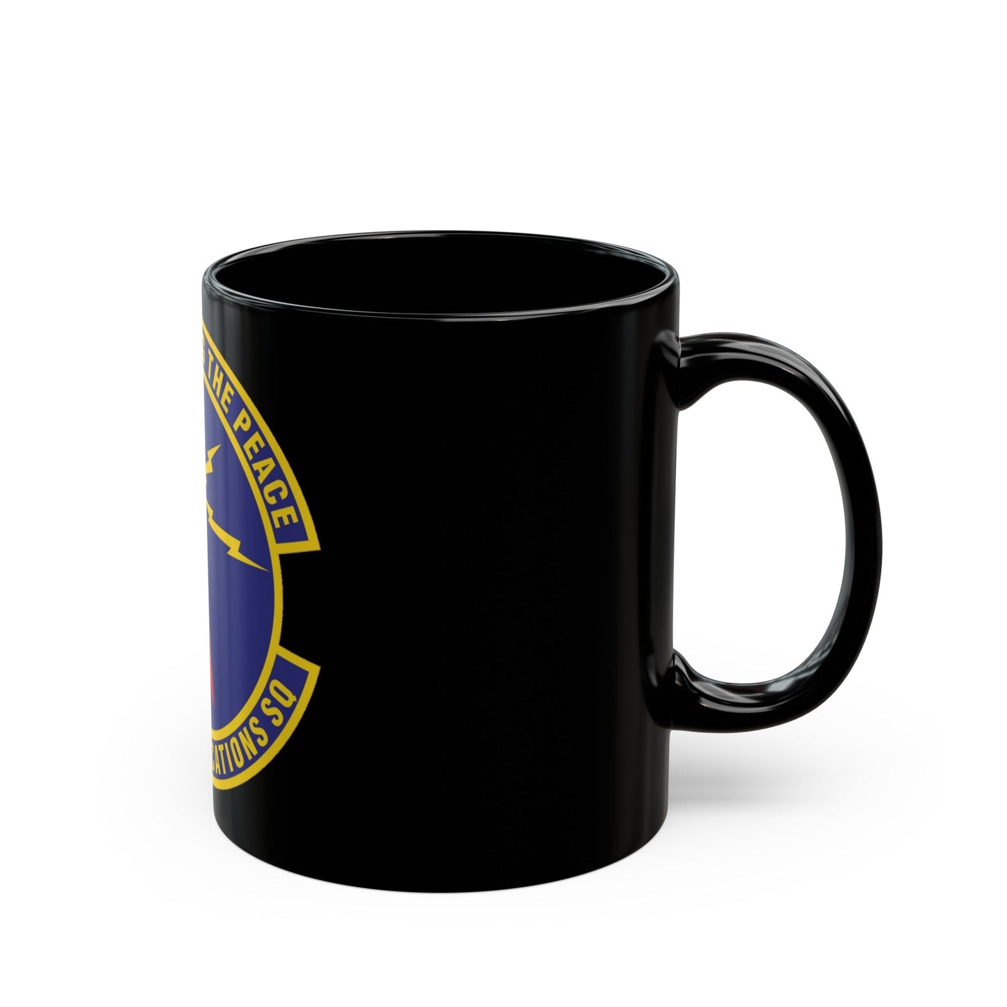 36th Communications Squadron (U.S. Air Force) Black Coffee Mug-The Sticker Space