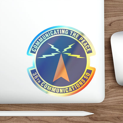 36th Communications Squadron (U.S. Air Force) Holographic STICKER Die-Cut Vinyl Decal-The Sticker Space