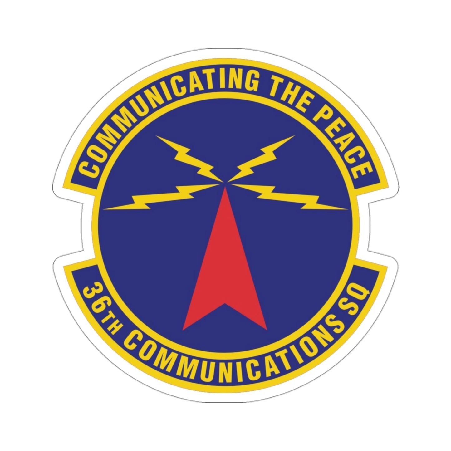 36th Communications Squadron (U.S. Air Force) STICKER Vinyl Die-Cut Decal-3 Inch-The Sticker Space