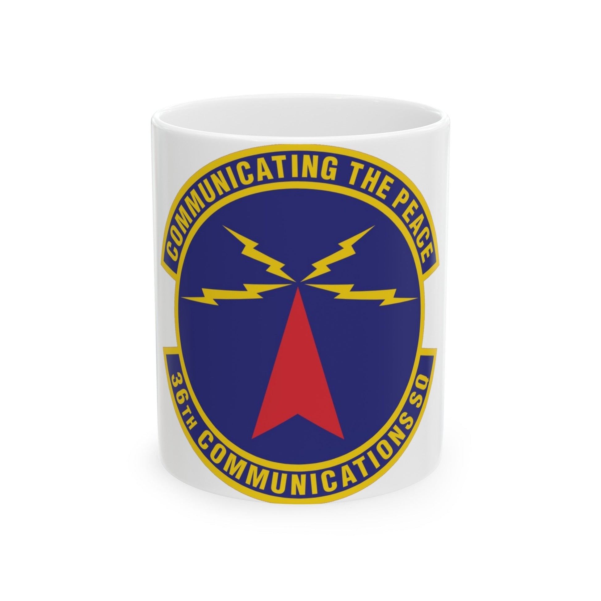 36th Communications Squadron (U.S. Air Force) White Coffee Mug-11oz-The Sticker Space