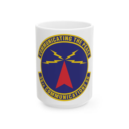 36th Communications Squadron (U.S. Air Force) White Coffee Mug-15oz-The Sticker Space