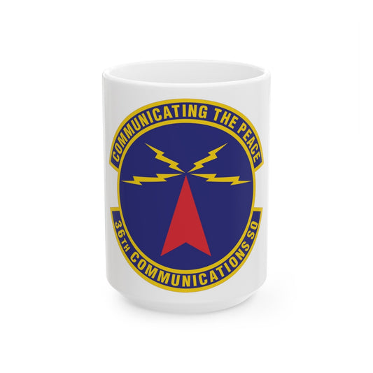 36th Communications Squadron (U.S. Air Force) White Coffee Mug-15oz-The Sticker Space