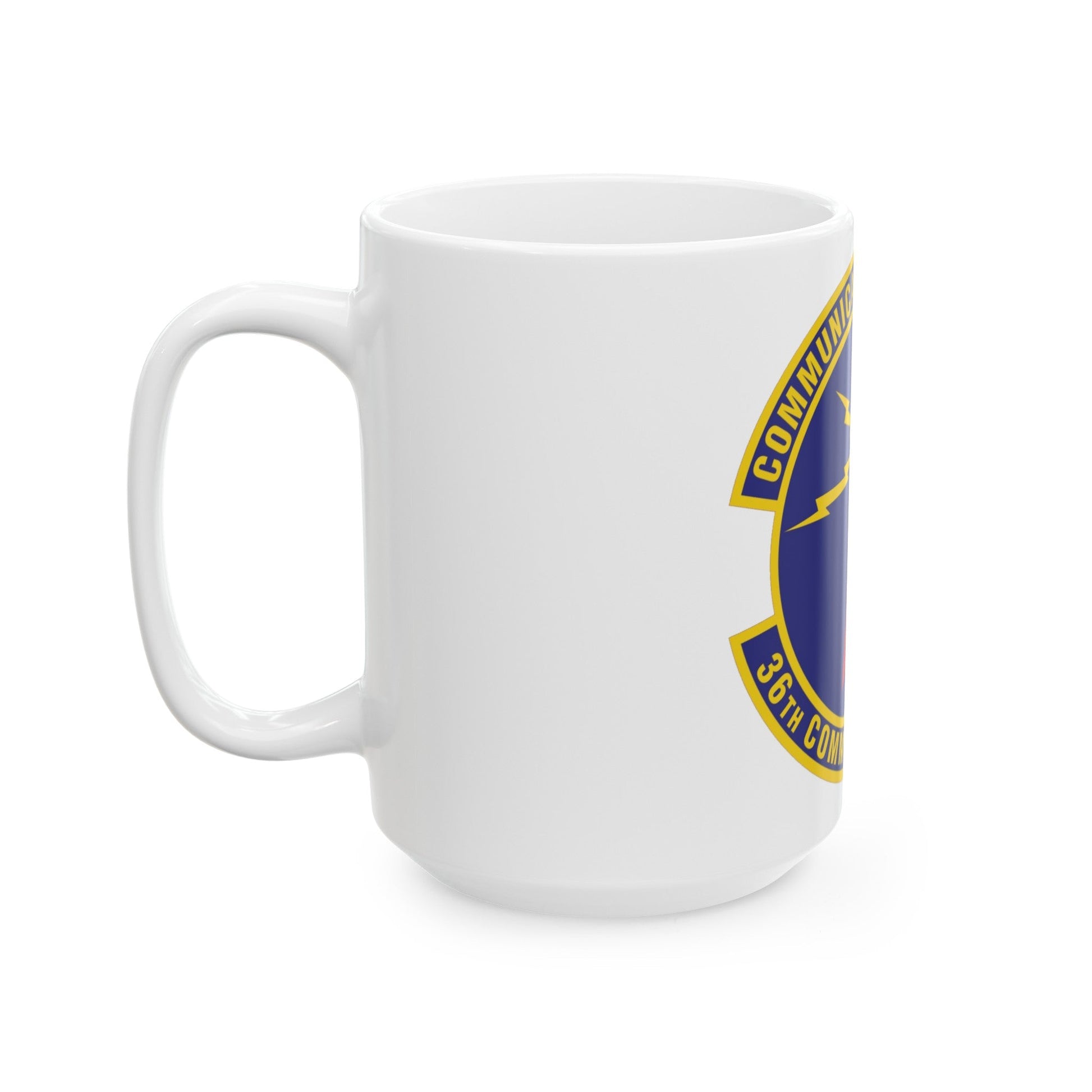 36th Communications Squadron (U.S. Air Force) White Coffee Mug-The Sticker Space