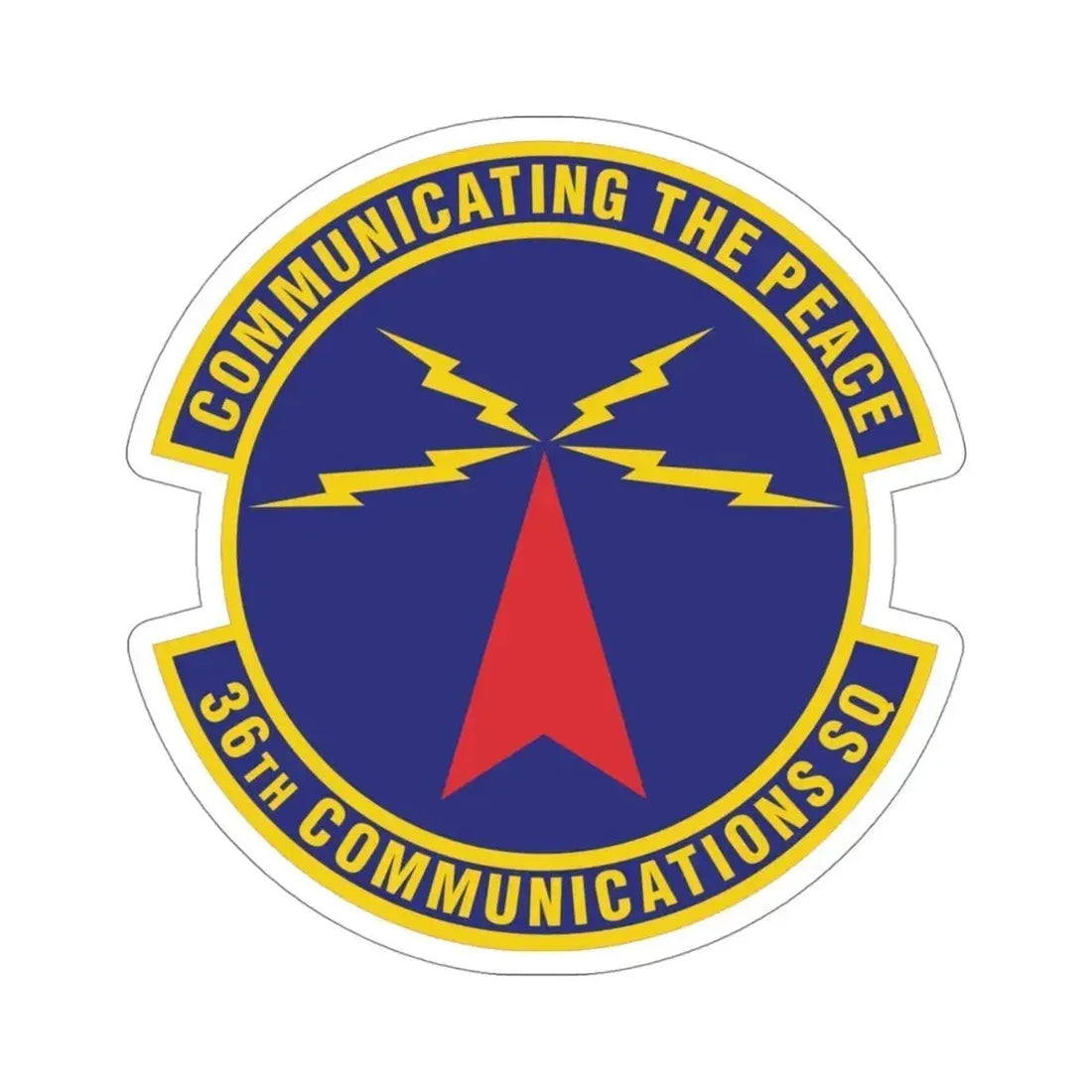 36th Communications Squadron (U.S. Air Force) STICKER Vinyl Die-Cut Decal 4 Inch - The Sticker Space