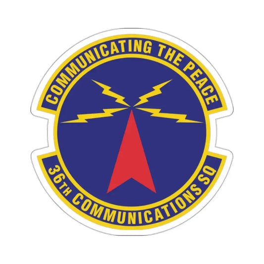 36th Communications Squadron (U.S. Air Force) STICKER Vinyl Kiss-Cut Decal 2 Inch White - The Sticker Space