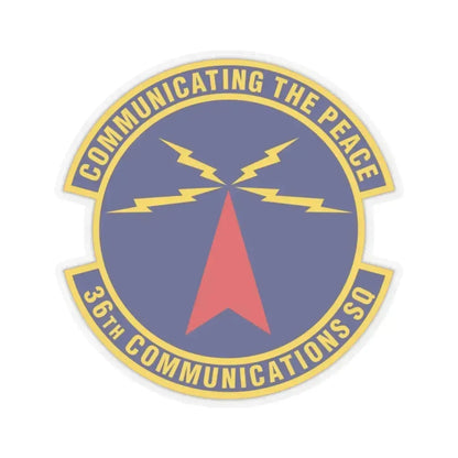 36th Communications Squadron (U.S. Air Force) STICKER Vinyl Kiss-Cut Decal 6 Inch Transparent - The Sticker Space