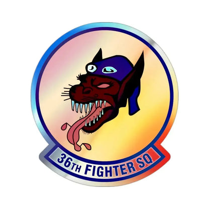 36th Fighter Squadron (U.S. Air Force) Holographic STICKER Die-Cut Vinyl Decal 2 Inch Holographic - The Sticker Space