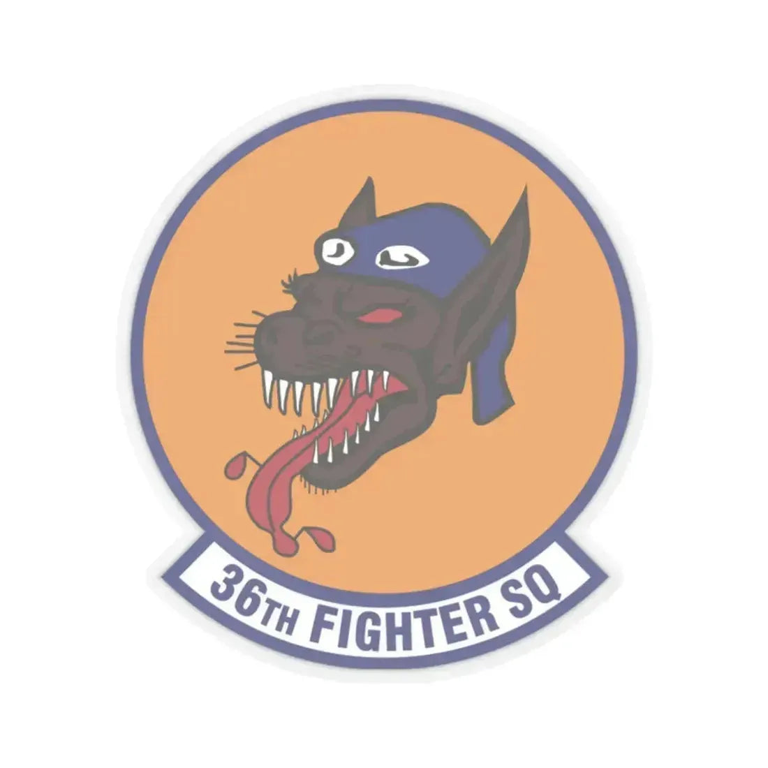 36th Fighter Squadron (U.S. Air Force) STICKER Vinyl Kiss-Cut Decal 2 Inch Transparent - The Sticker Space