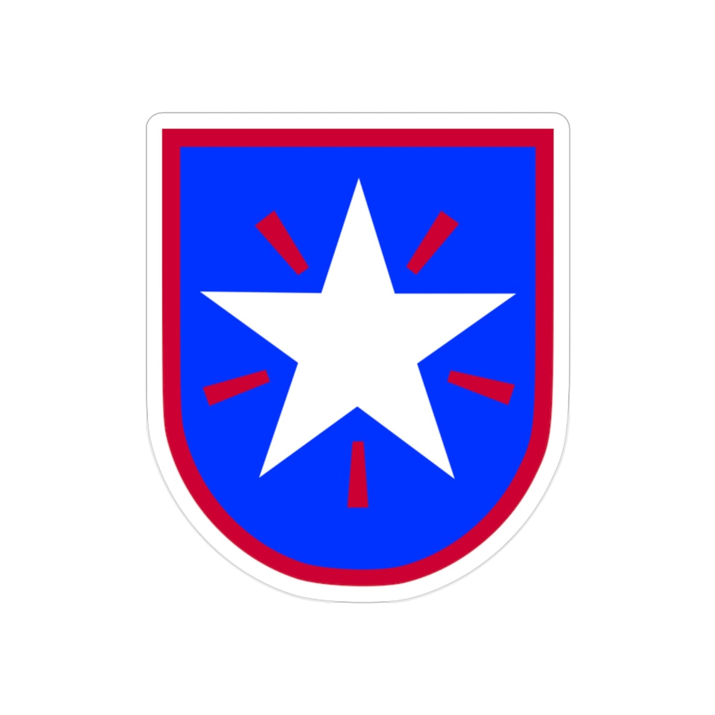 36th Infantry Brigade (U.S. Army) REVERSE PRINT Transparent STICKER-2" × 2"-The Sticker Space